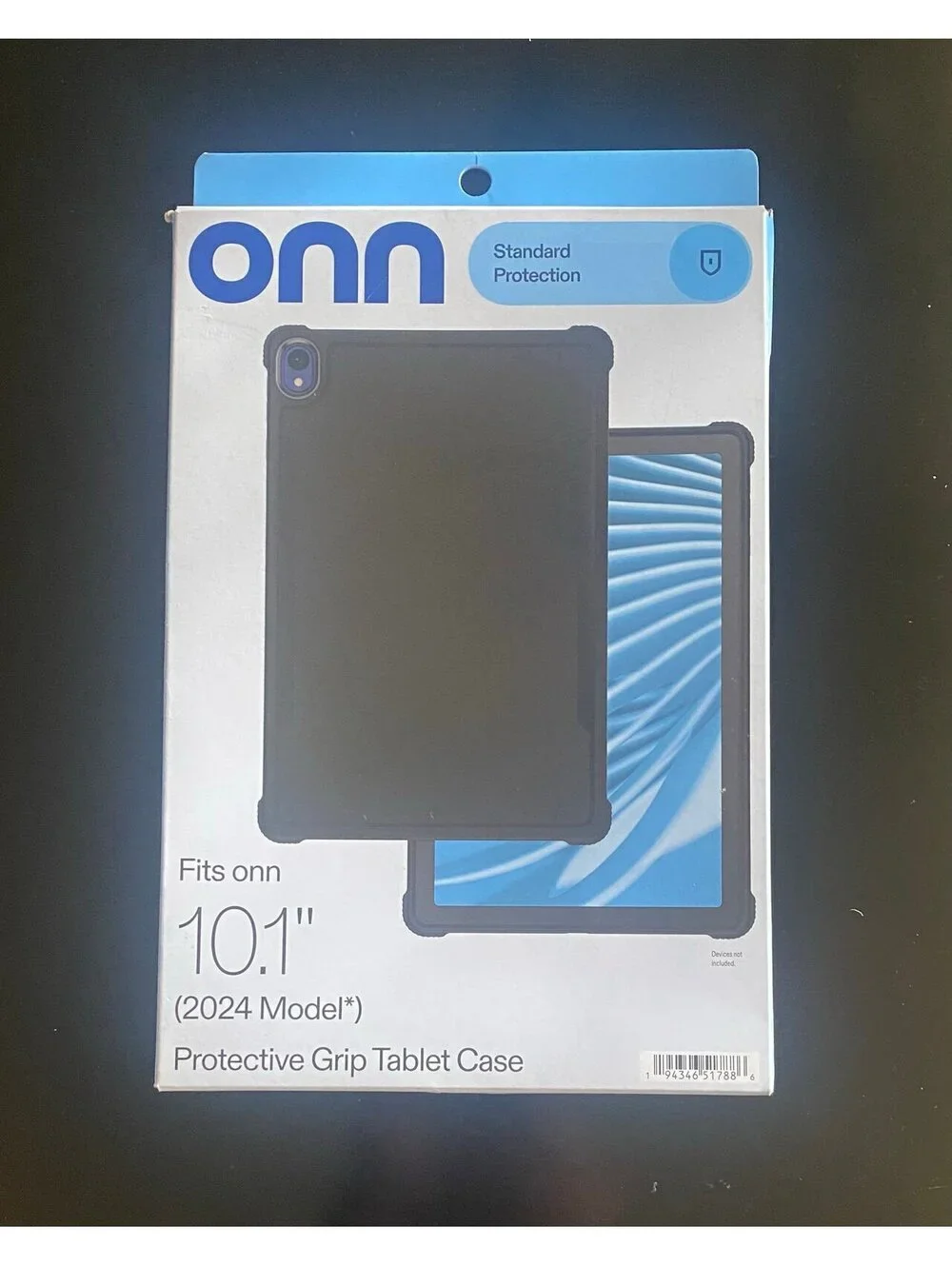 Onn Protective Grip Tablet Case for 10.1” (2024 Model) Black